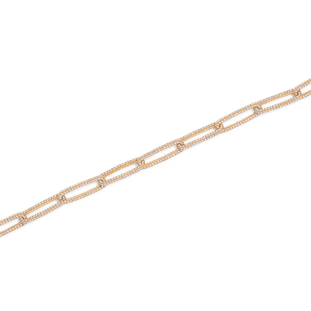 Pave Diamond Link Bracelet