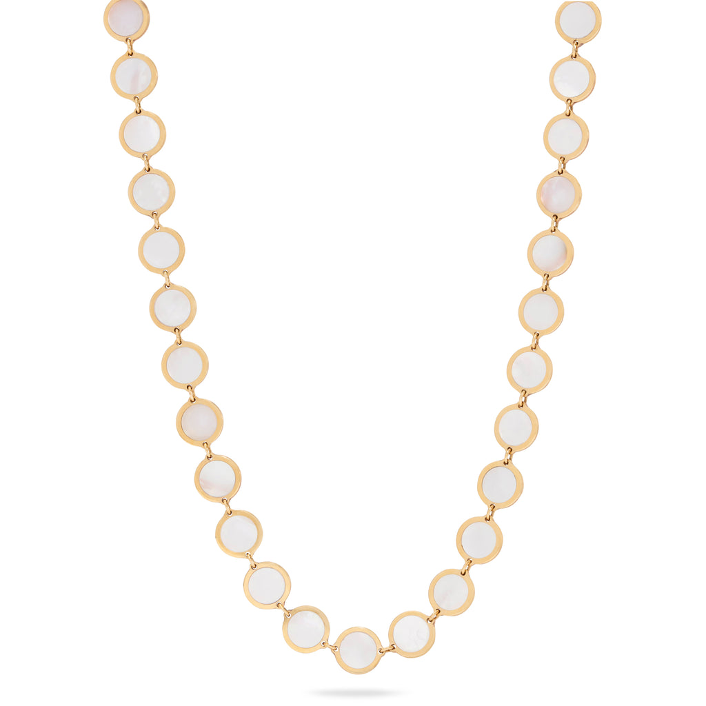 Mother of Pearl Circle Necklace