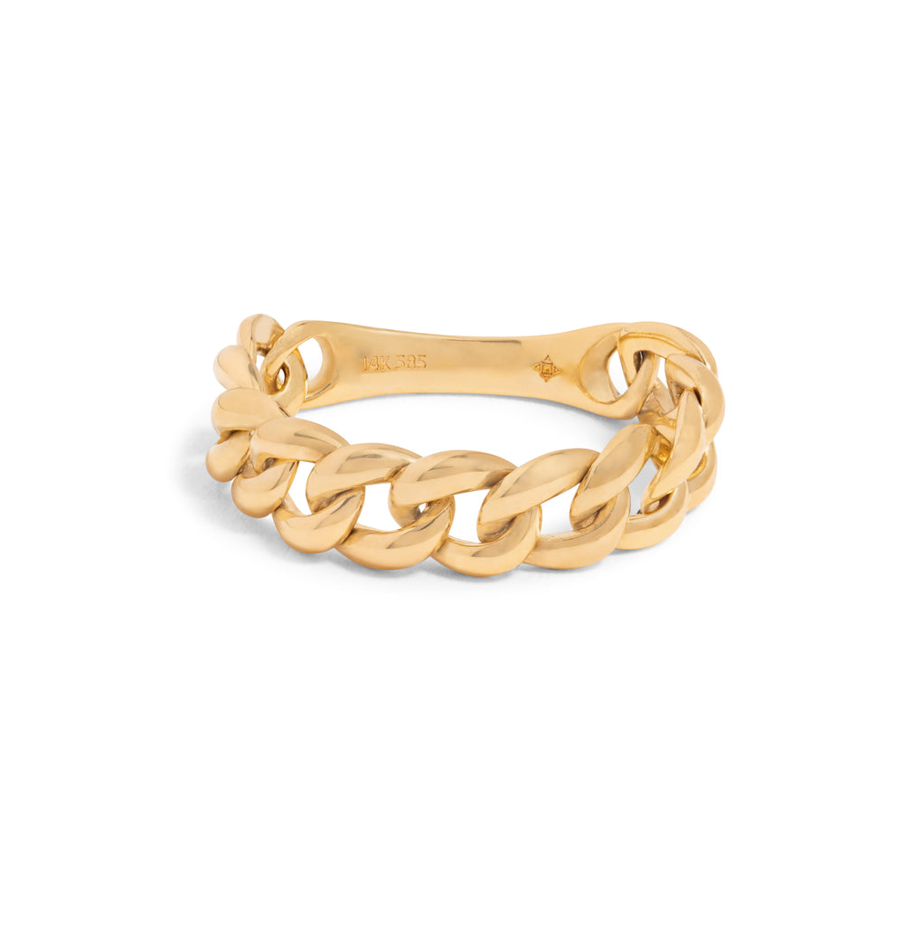 Gold Chain Link Ring