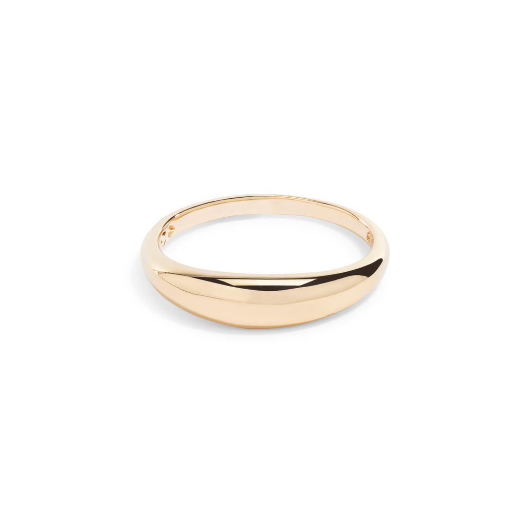 Gold Thin Dome Ring