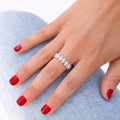 White Gold Marquise Eternity Ring