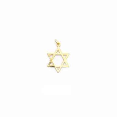 Yellow Gold Jewish Star Charm (Charm Bar)