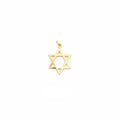 Yellow Gold Jewish Star Charm