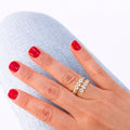 Crystal Eternity Stack Ring