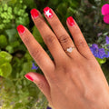 Yellow Gold Pavé Diamond Heart Ring