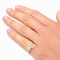 Lab Grown Double Emerald Cut Pinky Ring
