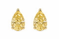 4 CT Total Yellow Lab Diamond Pear Studs