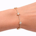 Diamond Star Station Bracelet