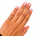 Bezel Heart Diamond Pinky Ring