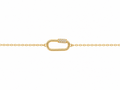 Locked In Pavé Carabiner Bracelet