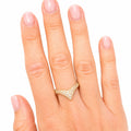 Pavé Diamond Chevron Ring