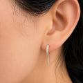 Yellow Gold Pave Thorn Drop Earrings