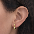 Bubble Ball Huggie Earrings