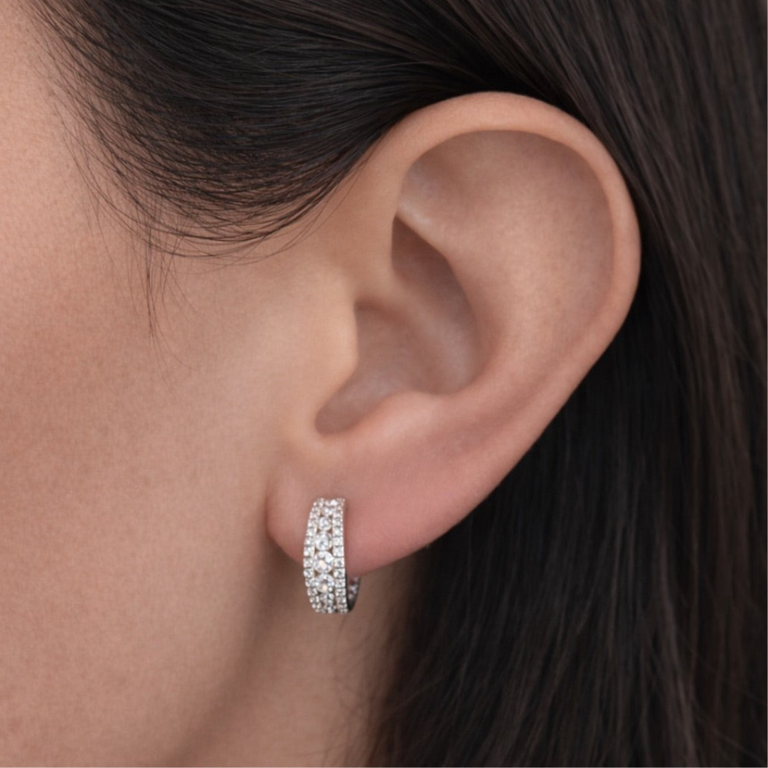 Diamond Teardrop Drop Hoop Earring – Barbara Ellick Jewelry