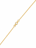 Yellow Gold Dumbbell Station Solitaire Bracelet