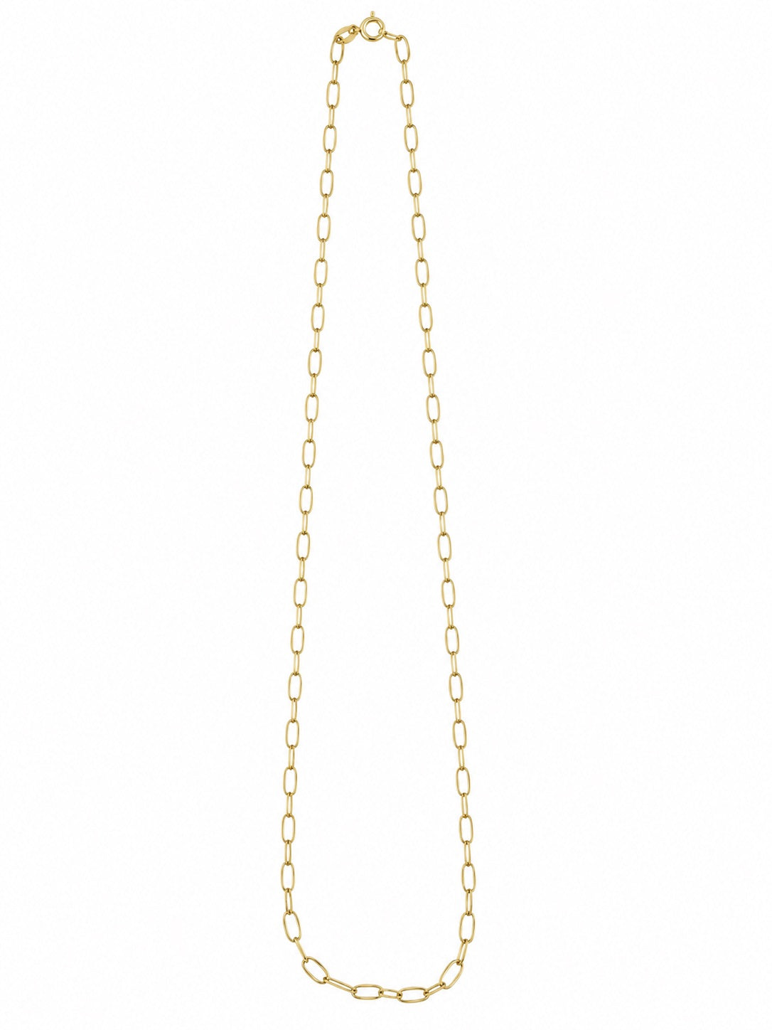 Yellow Gold Petite Paperclip Chain