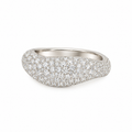 Pave Marquise Dome Ring
