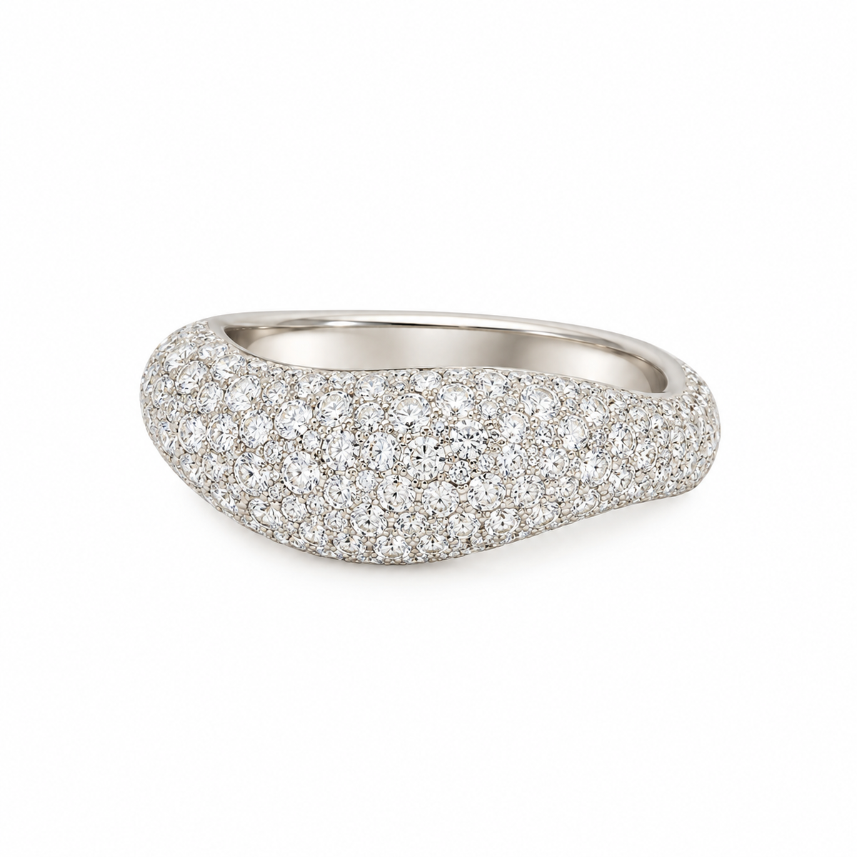 Pave Marquise Dome Ring