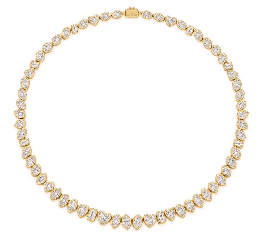 Fancy Shape Lab Tennis Necklace