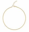Yellow Gold Omega Wire Choker