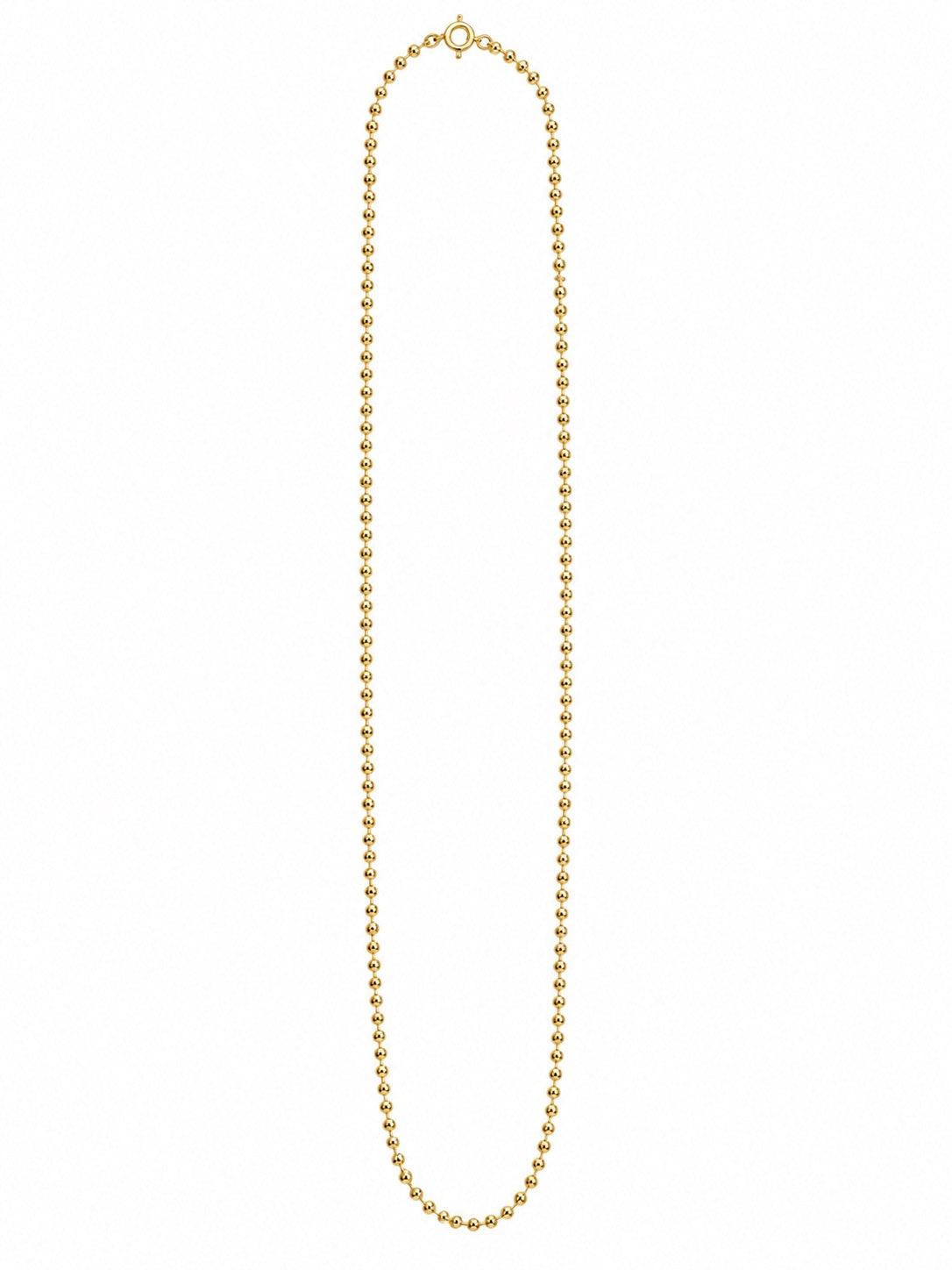 Yellow Gold Round Ball Chain