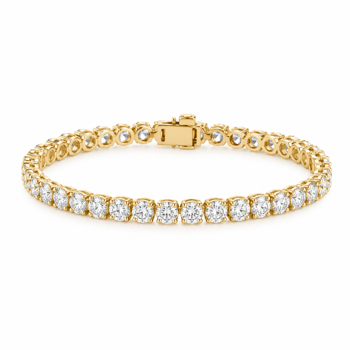 Yellow Gold Tennis Bracelet