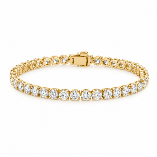 Yellow Gold Tennis Bracelet