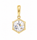 3 CT Lab Diamond Starcut Hexagon