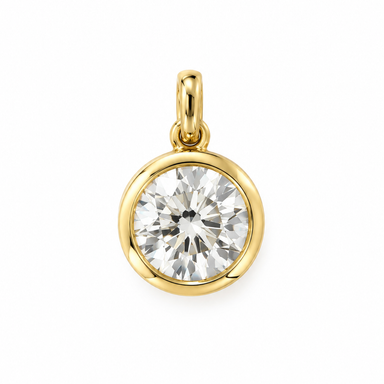 2 CT Lab Diamond Round Pendant