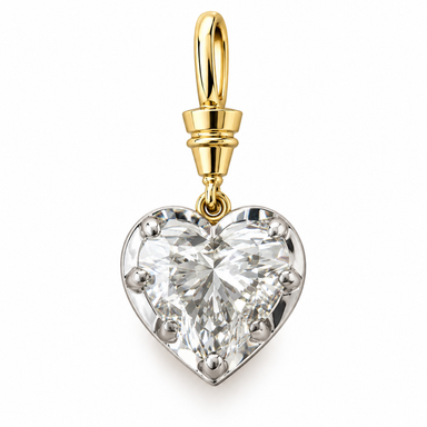 5 CT Lab Diamond Heart Pendant
