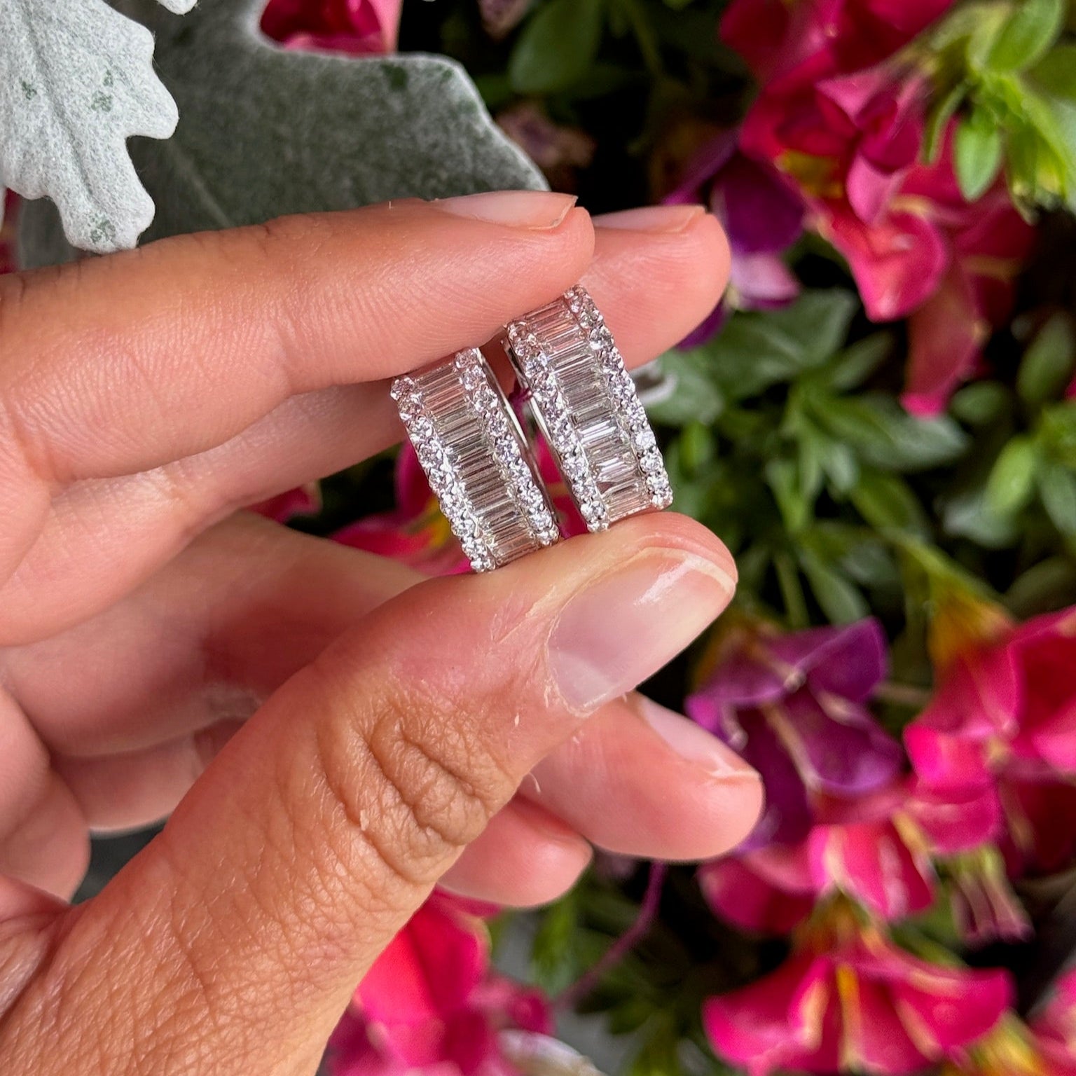 Diamond and Pave Earring