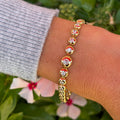 Gold & Diamond Bezel Bracelet