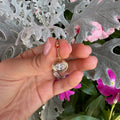 Bezel Oval Yellow Gold Earring