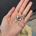 Mini Green Evil Eye Bracelet