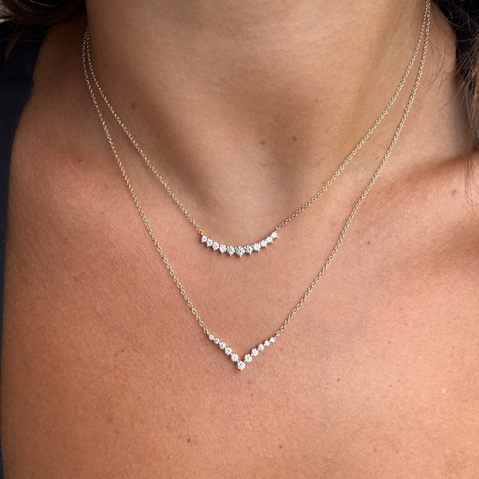 Diamond Chevron Necklace