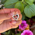 Yellow Gold and Pink Heart Charm