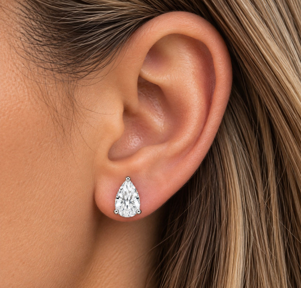 The Icon Pear Studs