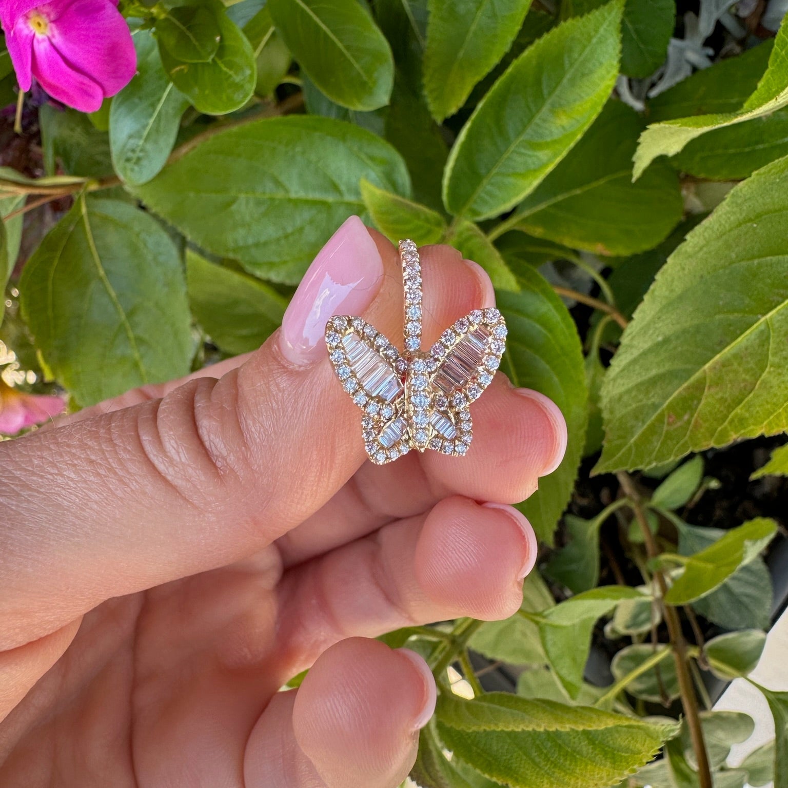 Diamond Butterfly Earring
