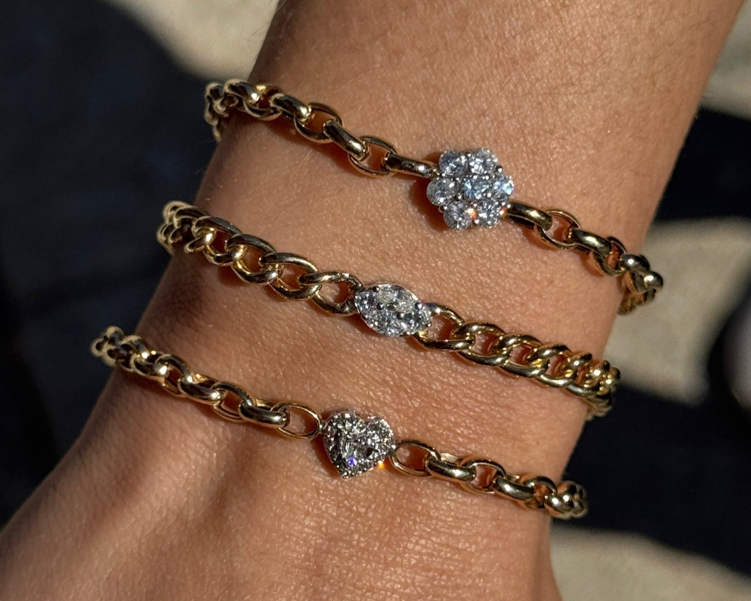 Diamond Marquise on Gold Chain