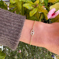 Diamond Evil Eye Bracelet