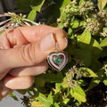 Emerald Heart Halo Charm