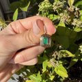 Emerald Bezel Drop Charm