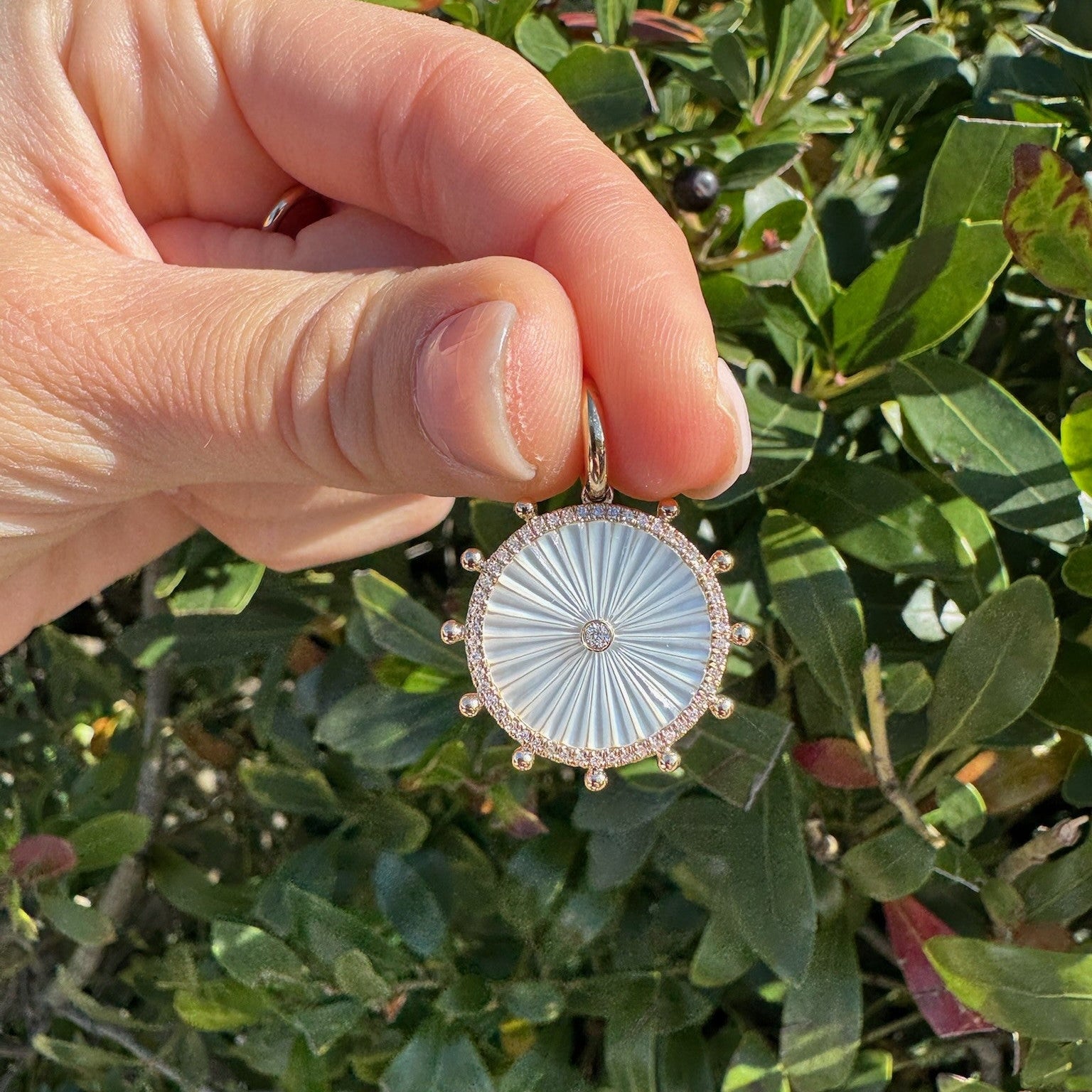 Celestial Sunray Medallion Charm