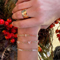 70s Pave Diamond Bar Link Bracelet