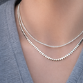Yellow Gold Stud Necklace