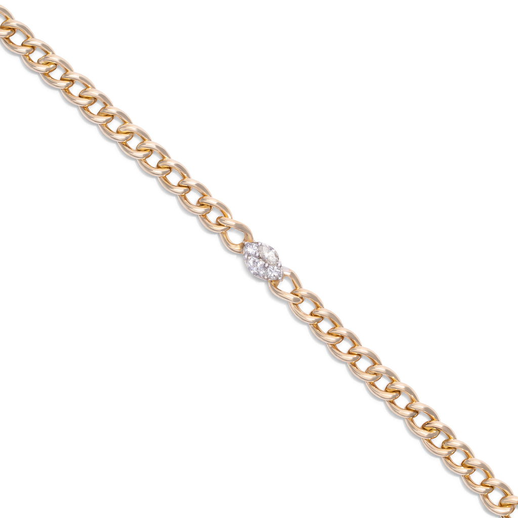 Diamond Marquise on Gold Chain