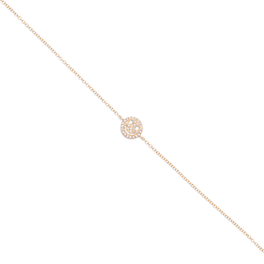Diamond Smiley Face Bracelet