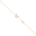 Double Diamond Butterfly Bracelet