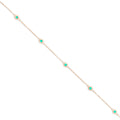 Emerald Diamond by the Yard Bracelet