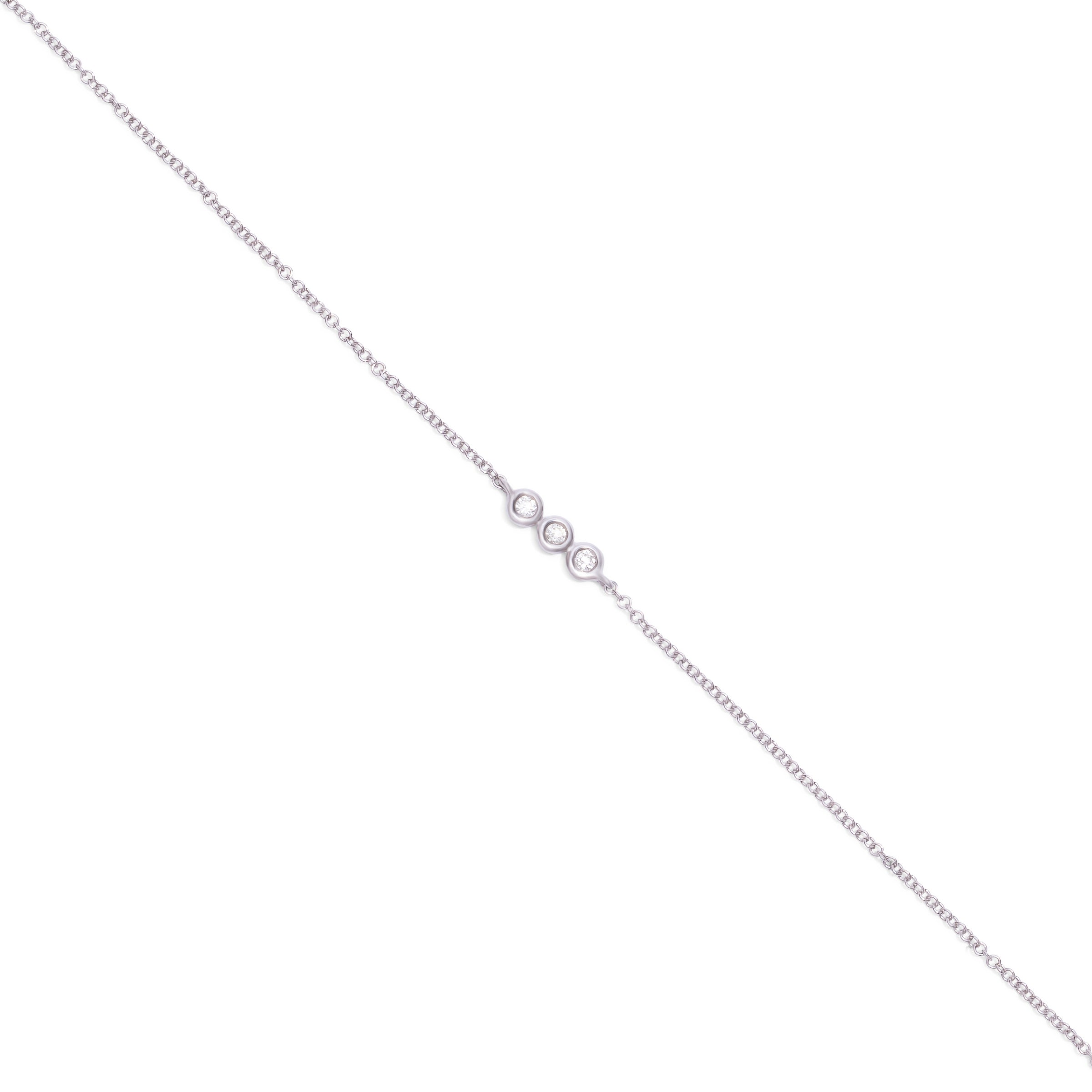 Triple Bezzle in White Gold
